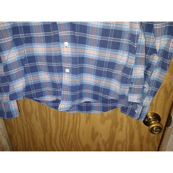 Abercrombie & Fitch Muscle Shirt Button-Up Plaid Men’s Size Large 100% Cotton - Picture 16 of 16